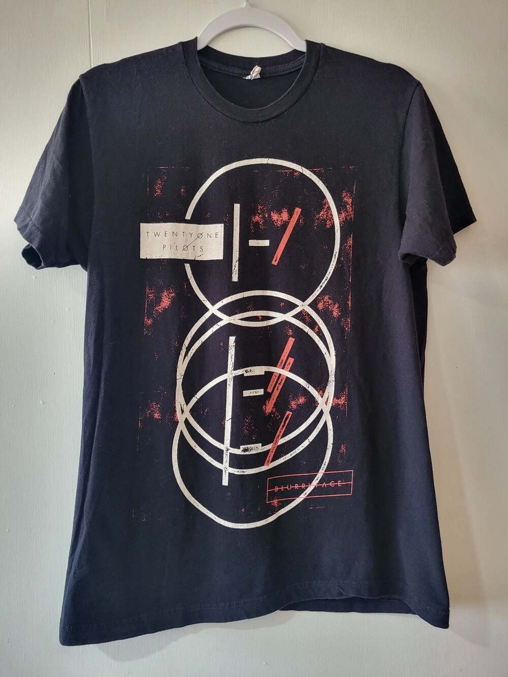 Twenty One Pilots Blurryface Logo Black T-Shirt Size Medium